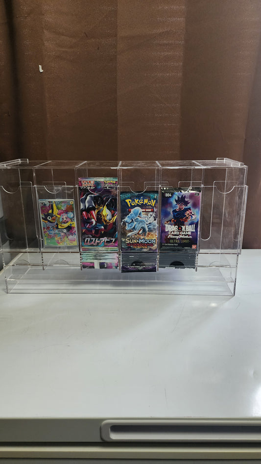 6 Slot Acrylic Stackable Pack Dispenser